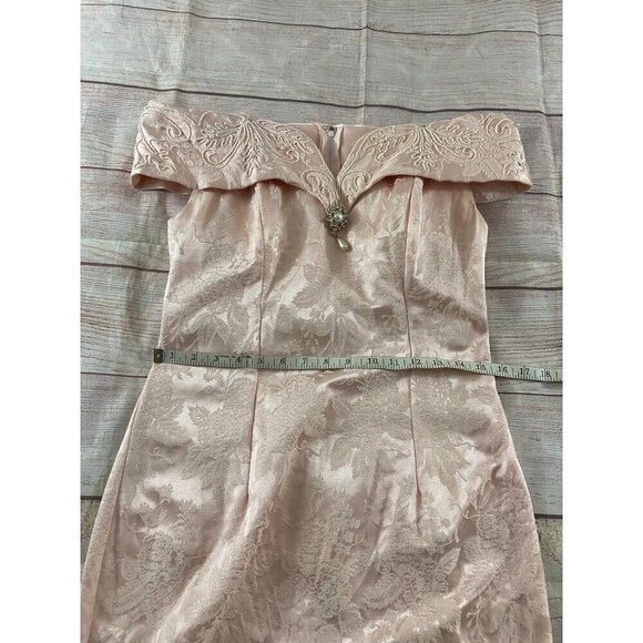 Vintage Cache Petites By Bari Protas Women's Embellished Cocktail Dress - 8 - Picture 6 of 14